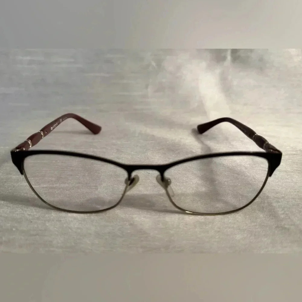 VOGUE VO3987B 986 Eyeglasses Frame 5216135 Burgundy/gold Rhinestones Grannycore
